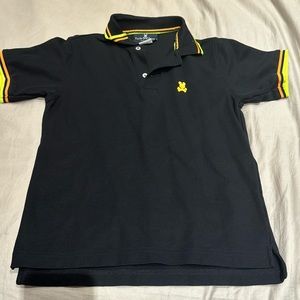 Boys Psycho Bunny black polo shirt 14/16 large